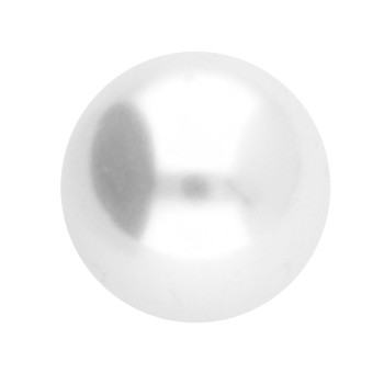 Schraubkugel synthetische Perle 1,6 mm 8,0 mm Weiss - WH