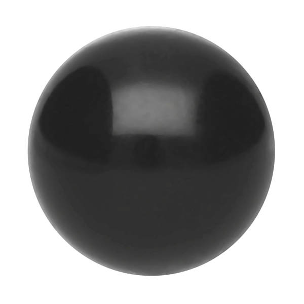 Acryl Schraubkugel 1,2 mm 4,0 mm Schwarz