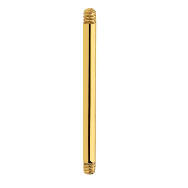 Barbell 1,6 mm 24 mm Titan Goldfarben
