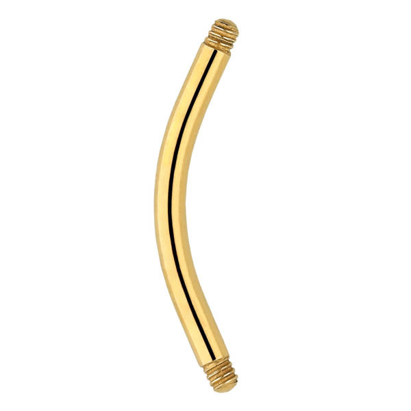 Banane 1,6 mm 16 mm Titan Goldfarben