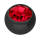 Schraubkugel mit Kristall 1,6 mm 6 mm Titan Schwarz Rot - LS
