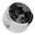 Klemmkugel flach mit Kristall 4 mm Titan Silberfarben Schwarz - JE