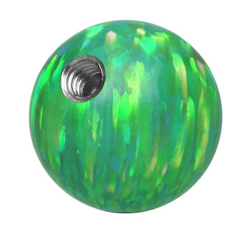 Schraubkugel Synthetischer Opal 1,6 mm 6 mm Grün