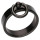 Edelstahl-Ring der O Fetisch 6 mm Schwarz 15 mm