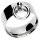 Edelstahl-Ring der O Fetisch 10 mm Silberfarben 20 mm