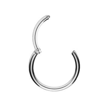 Segmentring Clicker 2.0 mm 12 mm Chirurgenstahl Silberfarben