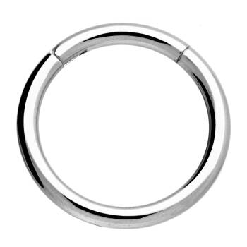 Segmentring Clicker 2.0 mm 14 mm Chirurgenstahl Silberfarben