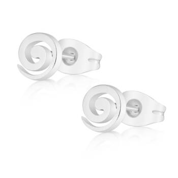 Ohr-Stecker Ohrringe Edelstahl Schmuck Spiralen